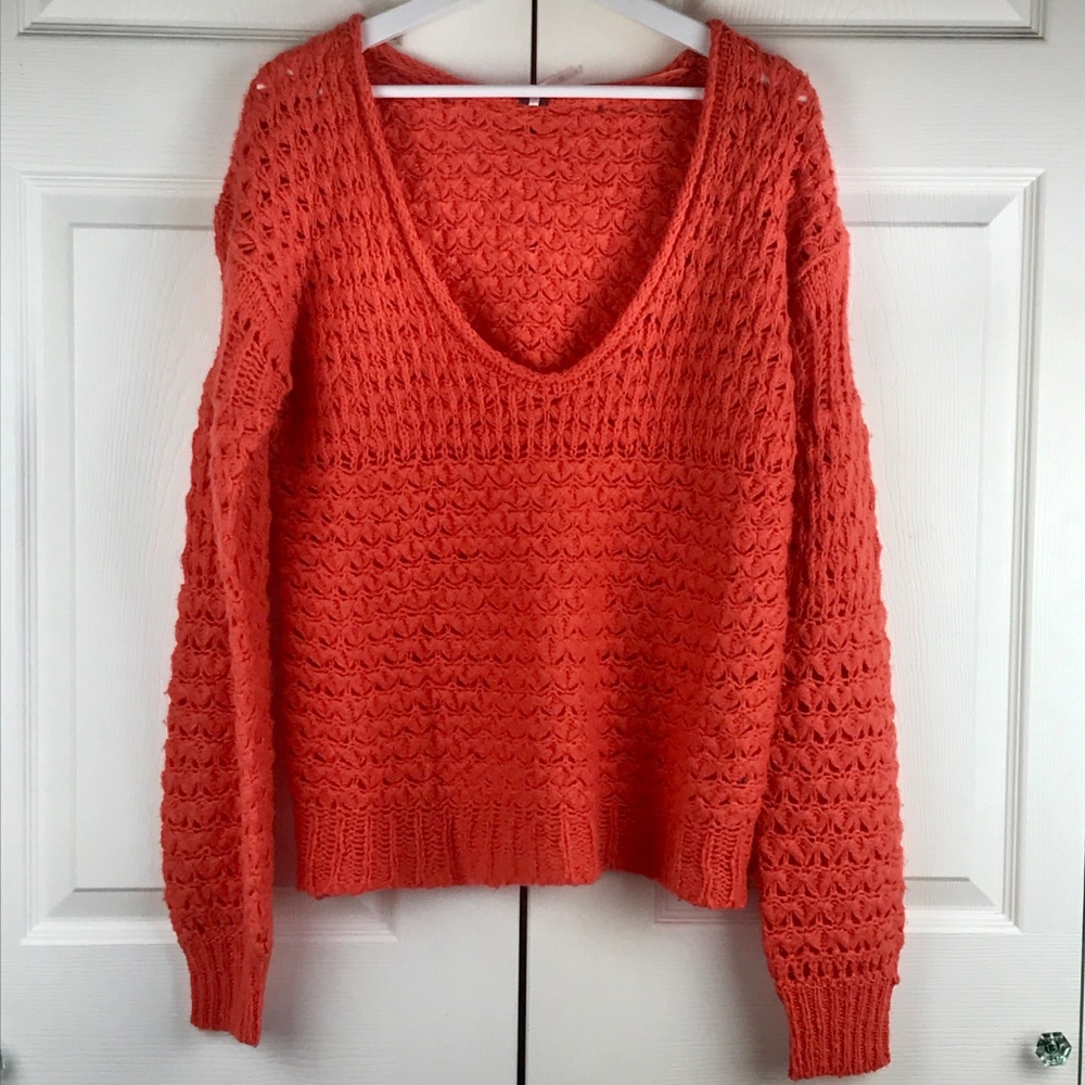 Free People Crashing Waves Pullover Wool Sweater - Picture 2 of 8